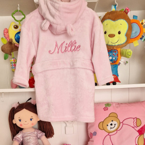 Personalised Pink Dressing Gown