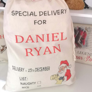 Large Personalised Santa Sack - Sweetbaby.ie