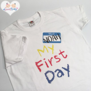 My First Day Personalised T-Shirt