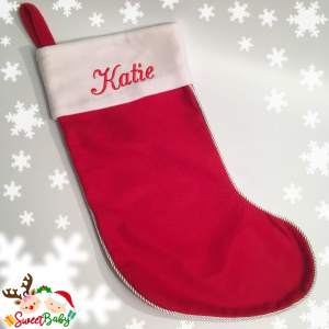 Personalised Stocking Red - Sweetbaby.ie